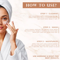 3-Step Daily Glow Skincare Kit with Creamy Face Wash & Gotu Kola Care